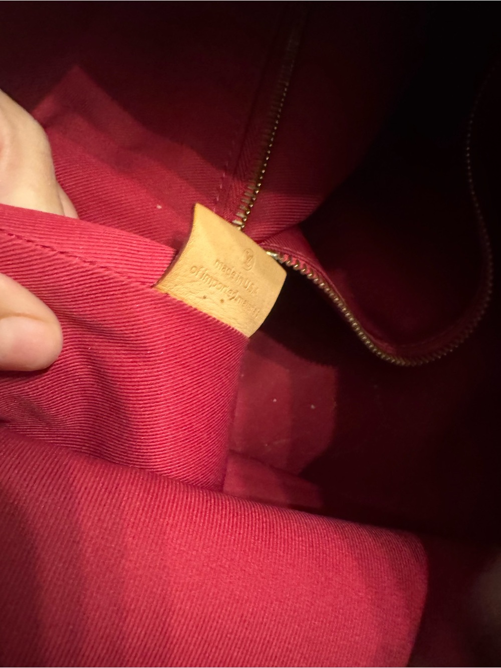 Louis Vuitton Monogram Bucket Bag with Burgundy Interior - Picture 6 of 10